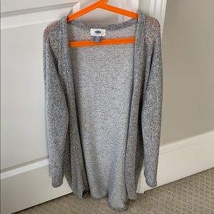old navy kids grey cardigan